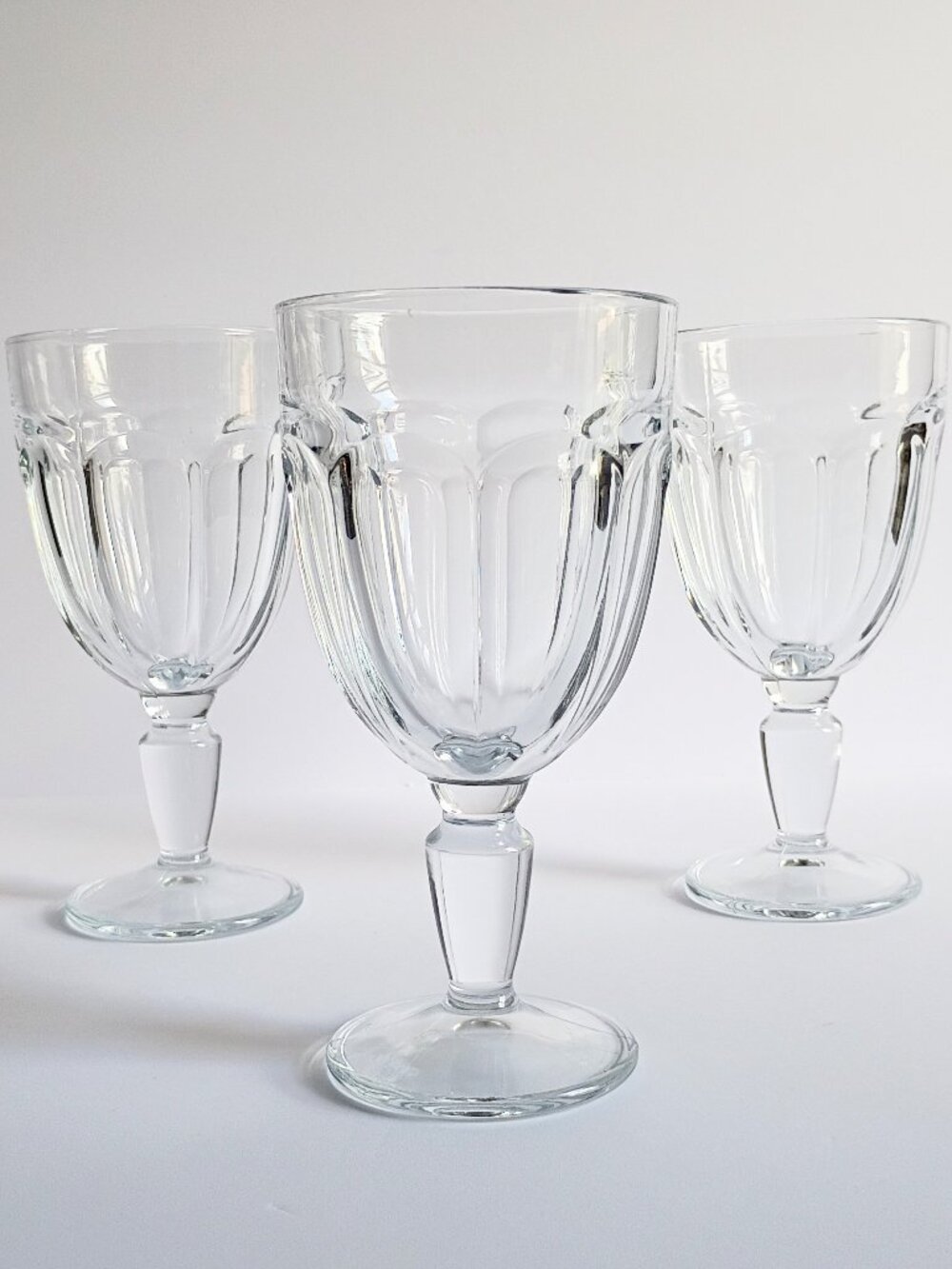 Solid Glass Panel Glasses A Set of 3
